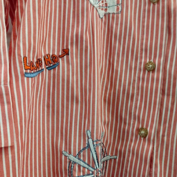 Graff Nautical Womens Button Up Top Tunic Large - Picture 5 of 8